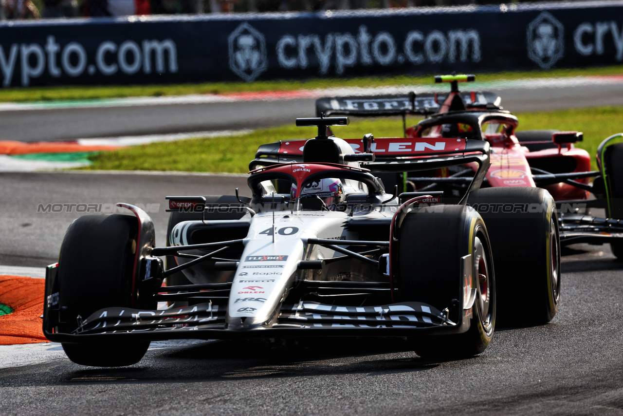 GP ITALIA, Liam Lawson (NZL) AlphaTauri AT04.

01.09.2023. Formula 1 World Championship, Rd 15, Italian Grand Prix, Monza, Italy, Practice Day.

 - www.xpbimages.com, EMail: requests@xpbimages.com © Copyright: Coates / XPB Images