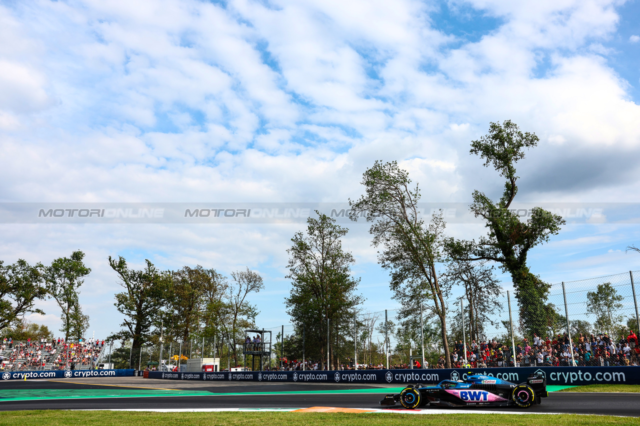 GP ITALIA, Pierre Gasly (FRA), Alpine F1 Team 
01.09.2023. Formula 1 World Championship, Rd 15, Italian Grand Prix, Monza, Italy, Practice Day.
- www.xpbimages.com, EMail: requests@xpbimages.com © Copyright: Charniaux / XPB Images