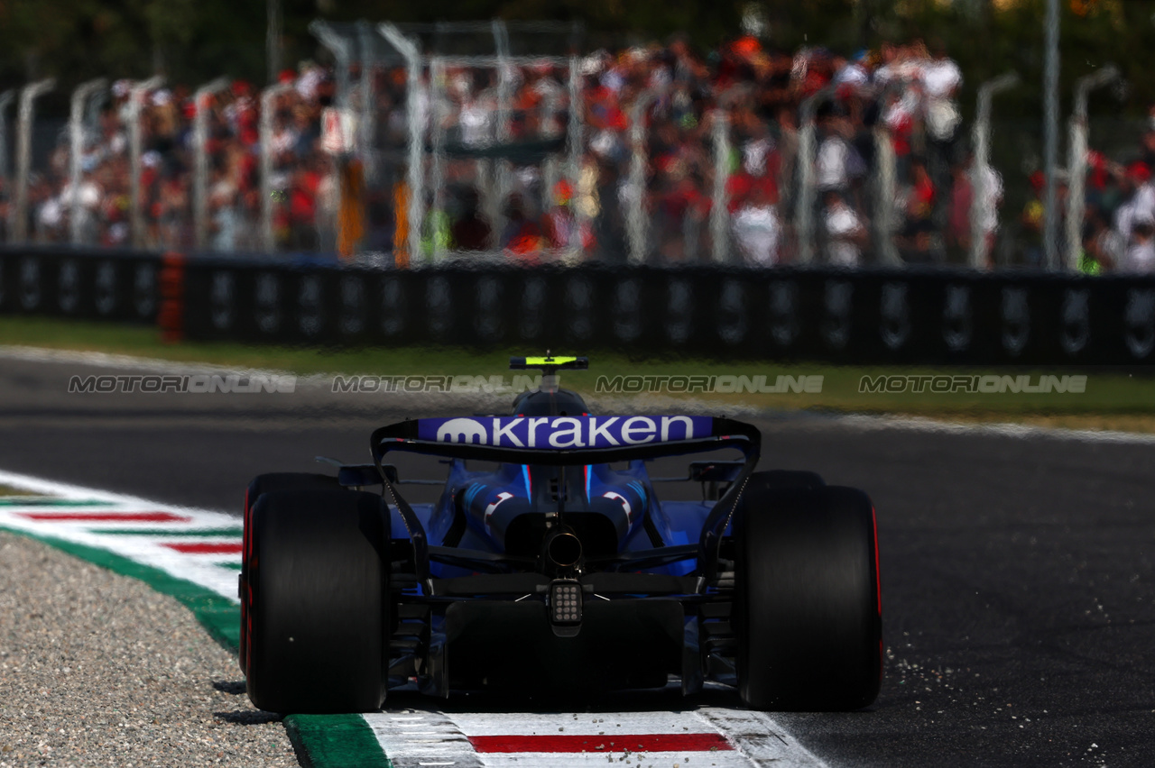 GP ITALIA, Logan Sargeant (USA), Williams F1 Team  
01.09.2023. Formula 1 World Championship, Rd 15, Italian Grand Prix, Monza, Italy, Practice Day.
- www.xpbimages.com, EMail: requests@xpbimages.com © Copyright: Charniaux / XPB Images
