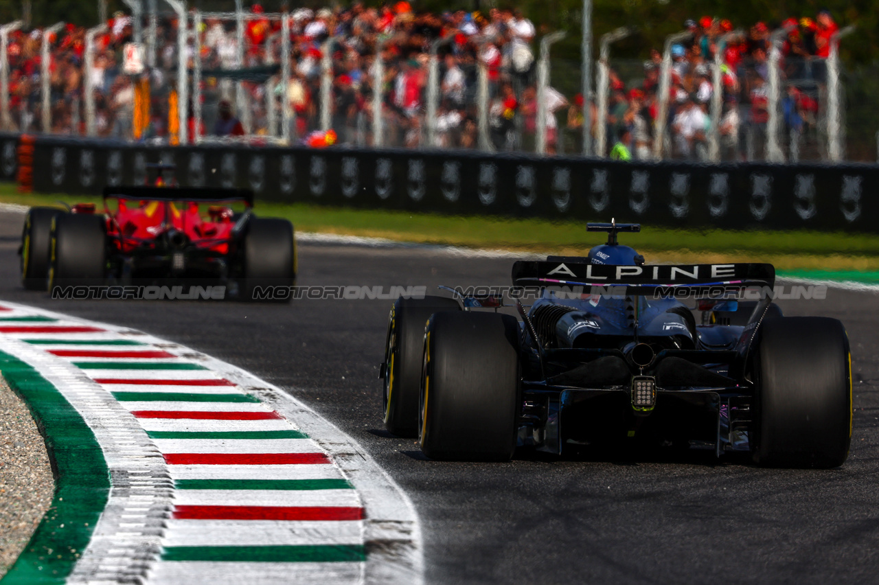 GP ITALIA, Esteban Ocon (FRA), Alpine F1 Team 
01.09.2023. Formula 1 World Championship, Rd 15, Italian Grand Prix, Monza, Italy, Practice Day.
- www.xpbimages.com, EMail: requests@xpbimages.com © Copyright: Charniaux / XPB Images