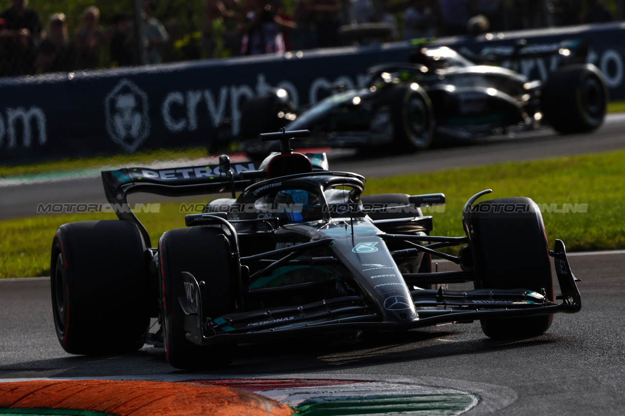 GP ITALIA, George Russell (GBR), Mercedes AMG F1 
01.09.2023. Formula 1 World Championship, Rd 15, Italian Grand Prix, Monza, Italy, Practice Day.
- www.xpbimages.com, EMail: requests@xpbimages.com © Copyright: Charniaux / XPB Images