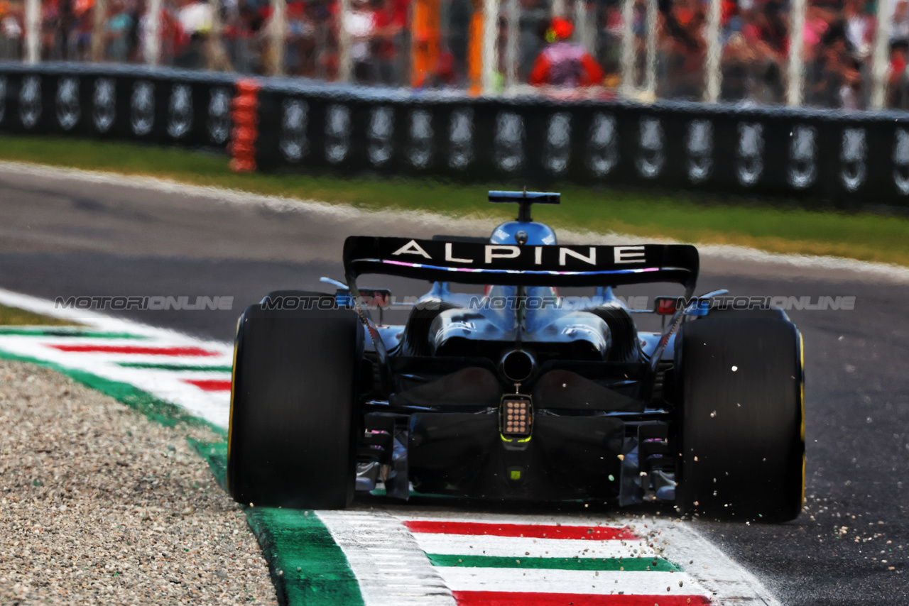 GP ITALIA, Esteban Ocon (FRA) Alpine F1 Team A523.

01.09.2023. Formula 1 World Championship, Rd 15, Italian Grand Prix, Monza, Italy, Practice Day.

 - www.xpbimages.com, EMail: requests@xpbimages.com © Copyright: Coates / XPB Images