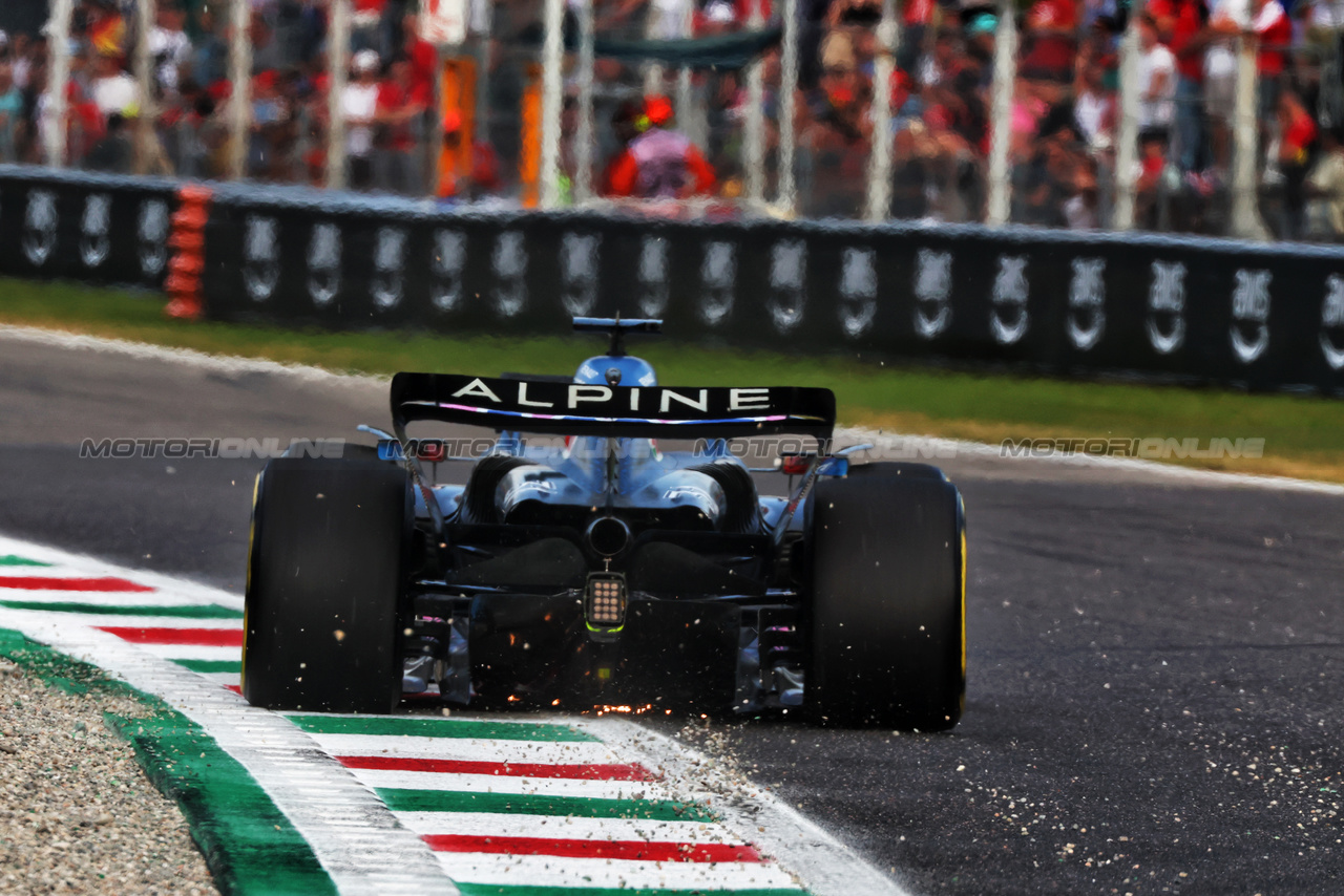GP ITALIA, Esteban Ocon (FRA) Alpine F1 Team A523.

01.09.2023. Formula 1 World Championship, Rd 15, Italian Grand Prix, Monza, Italy, Practice Day.

 - www.xpbimages.com, EMail: requests@xpbimages.com © Copyright: Coates / XPB Images
