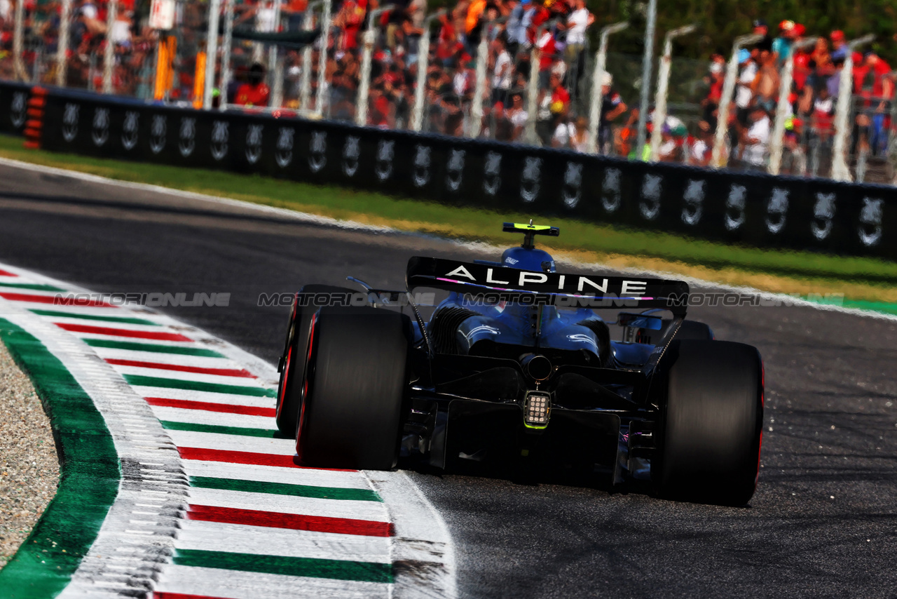 GP ITALIA, Pierre Gasly (FRA) Alpine F1 Team A523.

01.09.2023. Formula 1 World Championship, Rd 15, Italian Grand Prix, Monza, Italy, Practice Day.

 - www.xpbimages.com, EMail: requests@xpbimages.com © Copyright: Coates / XPB Images