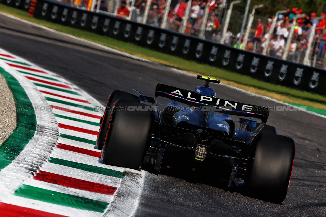 GP ITALIA, Pierre Gasly (FRA) Alpine F1 Team A523.

01.09.2023. Formula 1 World Championship, Rd 15, Italian Grand Prix, Monza, Italy, Practice Day.

 - www.xpbimages.com, EMail: requests@xpbimages.com © Copyright: Coates / XPB Images