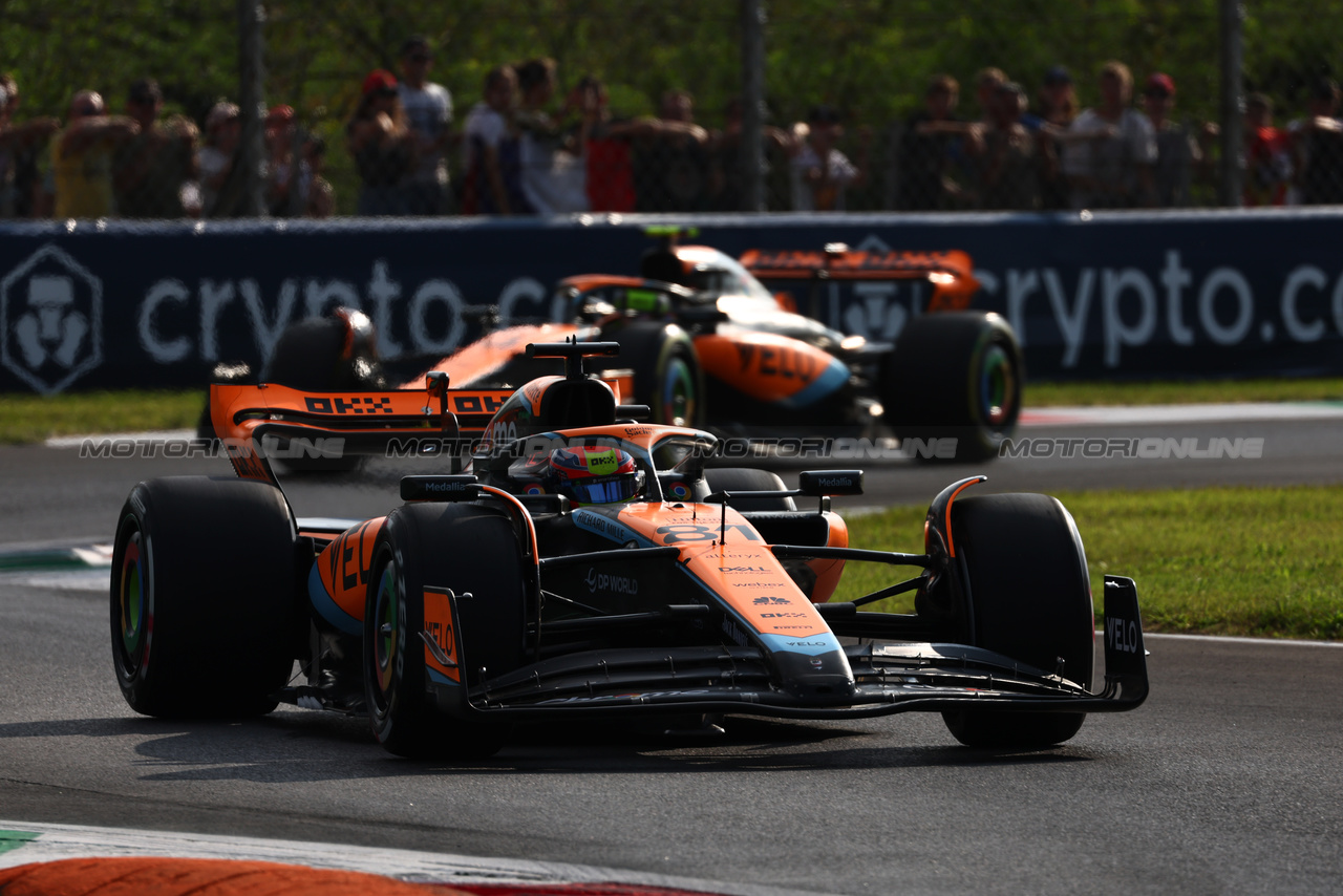GP ITALIA, Oscar Piastri (AUS) McLaren MCL60.

01.09.2023. Formula 1 World Championship, Rd 15, Italian Grand Prix, Monza, Italy, Practice Day.

 - www.xpbimages.com, EMail: requests@xpbimages.com © Copyright: Coates / XPB Images