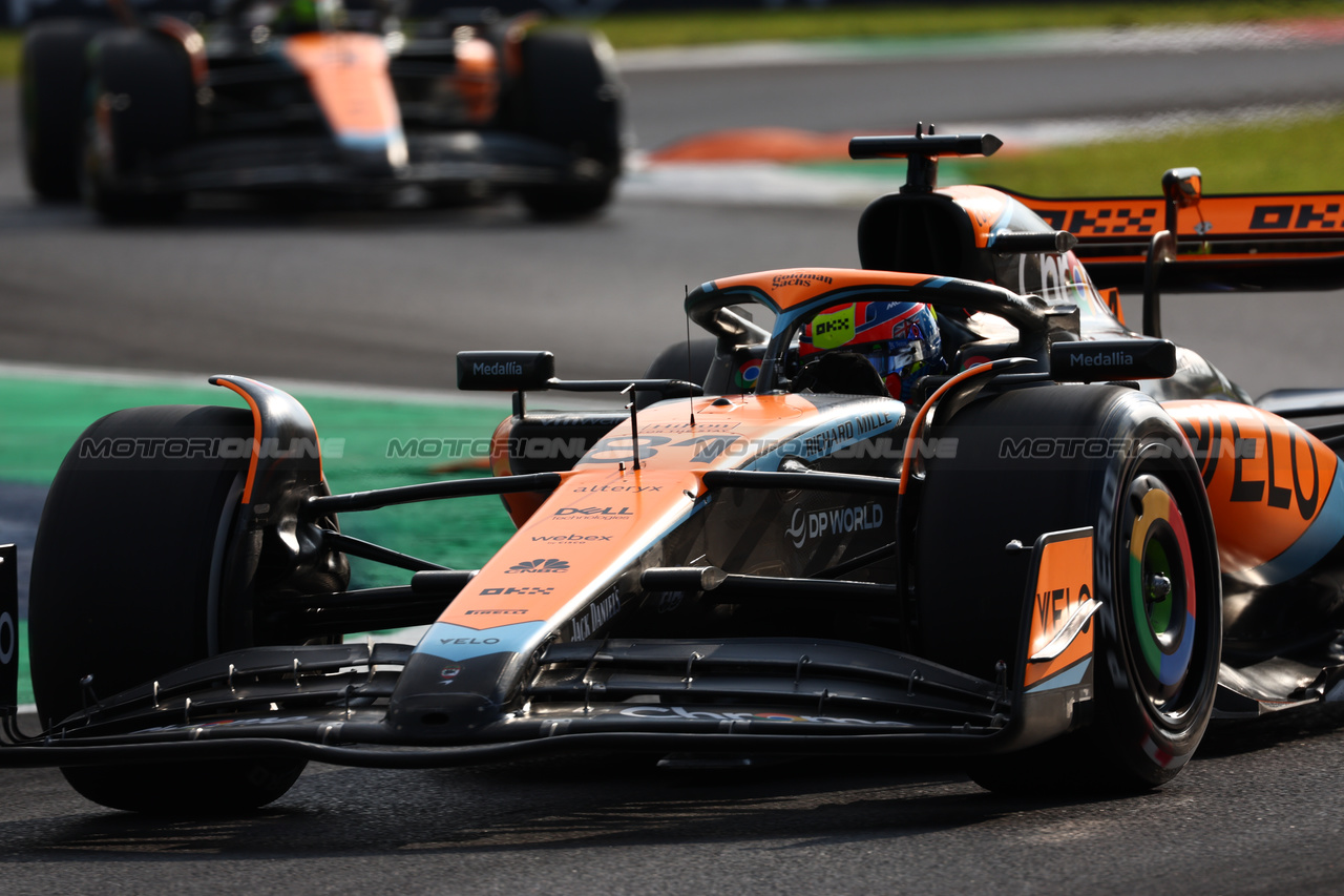 GP ITALIA, Oscar Piastri (AUS) McLaren MCL60.

01.09.2023. Formula 1 World Championship, Rd 15, Italian Grand Prix, Monza, Italy, Practice Day.

 - www.xpbimages.com, EMail: requests@xpbimages.com © Copyright: Coates / XPB Images