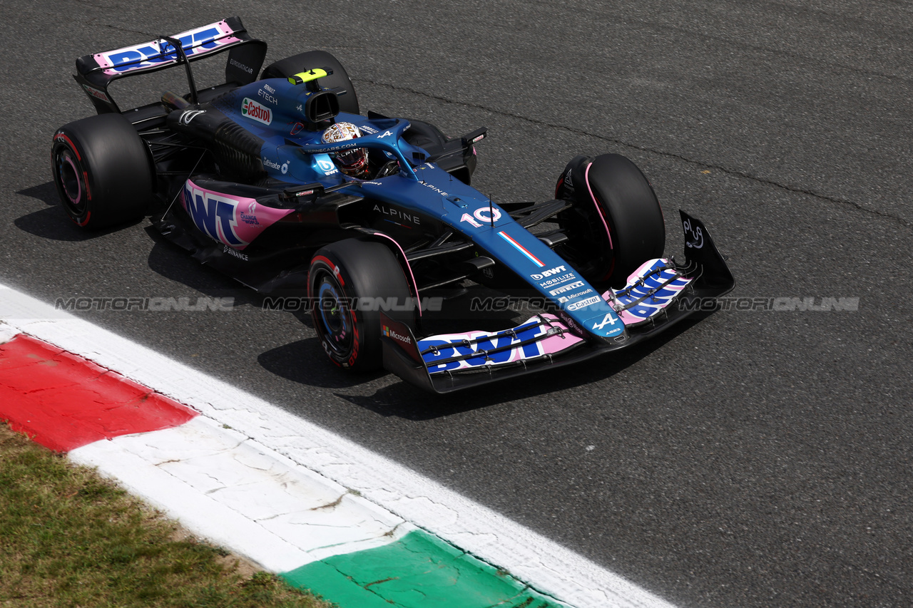 GP ITALIA, Pierre Gasly (FRA) Alpine F1 Team A523.

01.09.2023. Formula 1 World Championship, Rd 15, Italian Grand Prix, Monza, Italy, Practice Day.

- www.xpbimages.com, EMail: requests@xpbimages.com © Copyright: Moy / XPB Images