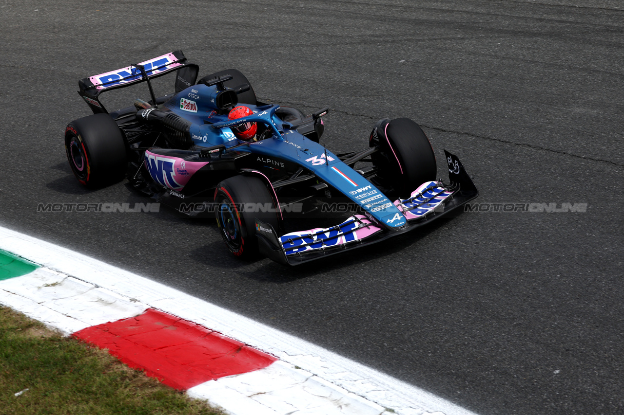 GP ITALIA, Esteban Ocon (FRA) Alpine F1 Team A523.

01.09.2023. Formula 1 World Championship, Rd 15, Italian Grand Prix, Monza, Italy, Practice Day.

- www.xpbimages.com, EMail: requests@xpbimages.com © Copyright: Moy / XPB Images