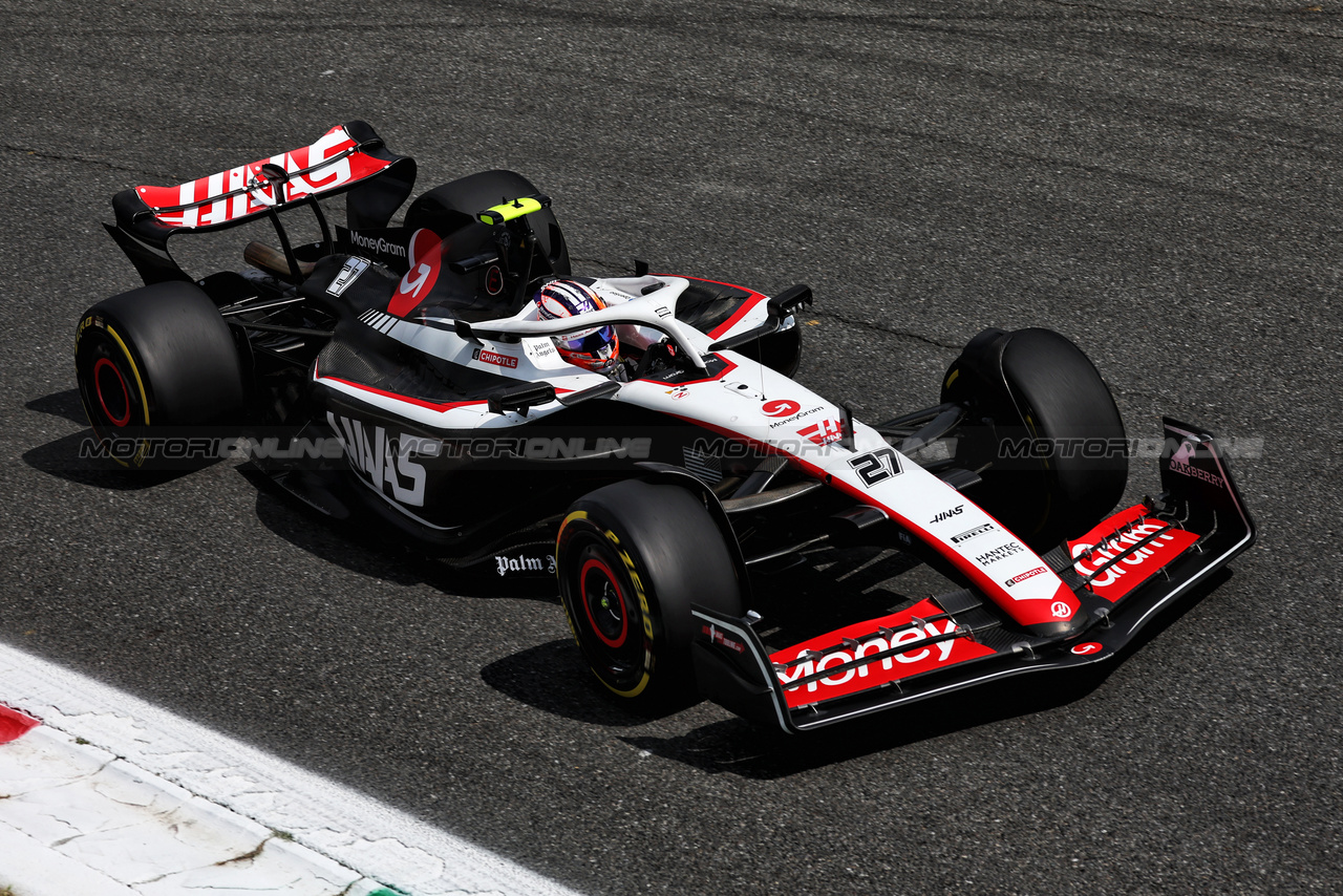 GP ITALIA, Nico Hulkenberg (GER) Haas VF-23.

01.09.2023. Formula 1 World Championship, Rd 15, Italian Grand Prix, Monza, Italy, Practice Day.

- www.xpbimages.com, EMail: requests@xpbimages.com © Copyright: Moy / XPB Images