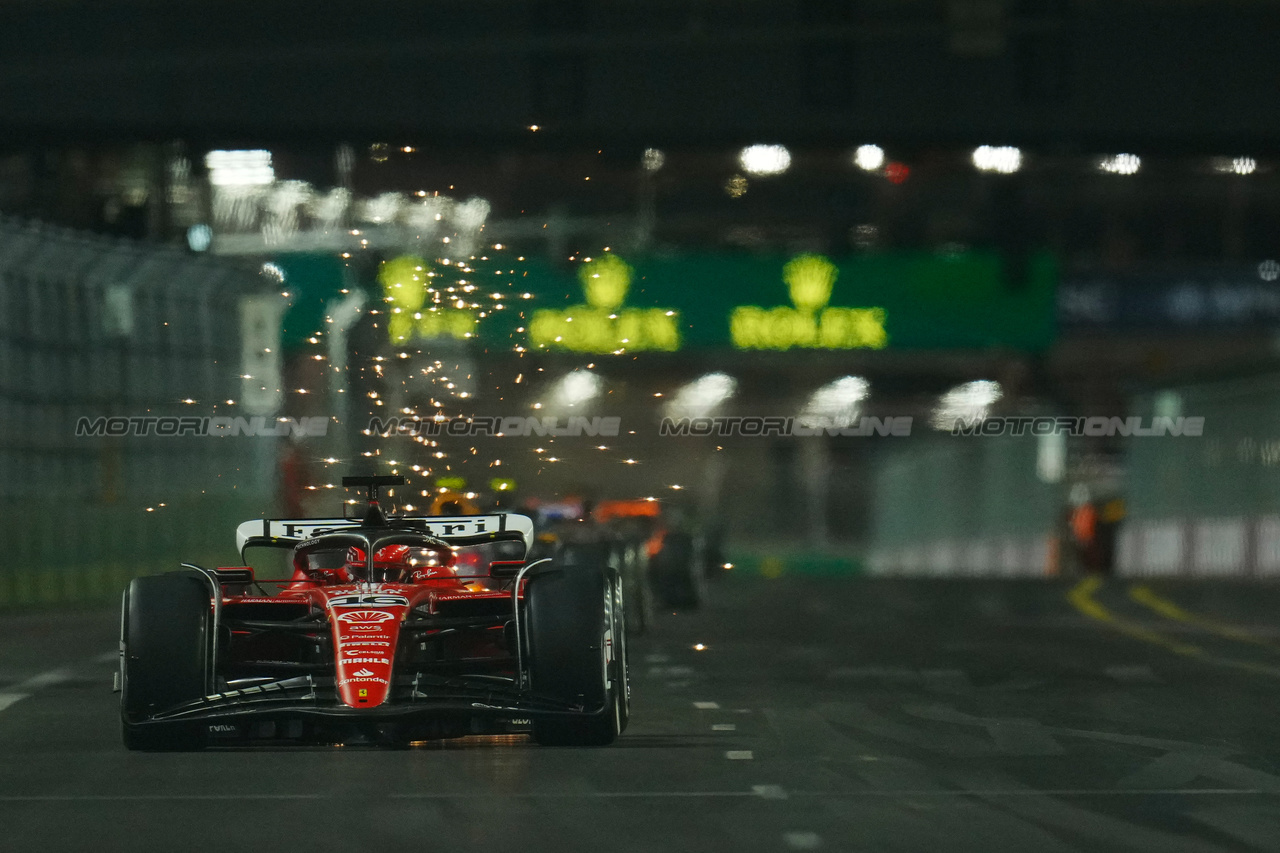 GP LAS VEGAS, Charles Leclerc (MON) Ferrari SF-23.

18.11.2023. Formula 1 World Championship, Rd 22, Las Vegas Grand Prix, Las Vegas, Nevada, USA, Gara Day.

- www.xpbimages.com, EMail: requests@xpbimages.com © Copyright: XPB Images