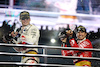 GP LAS VEGAS, (L to R): Gara winner Max Verstappen (NLD) Red Bull Racing celebrates on the podium with third placed Sergio Perez (MEX) Red Bull Racing.
18.11.2023. Formula 1 World Championship, Rd 22, Las Vegas Grand Prix, Las Vegas, Nevada, USA, Gara Day.
 - www.xpbimages.com, EMail: requests@xpbimages.com © Copyright: Staley / XPB Images