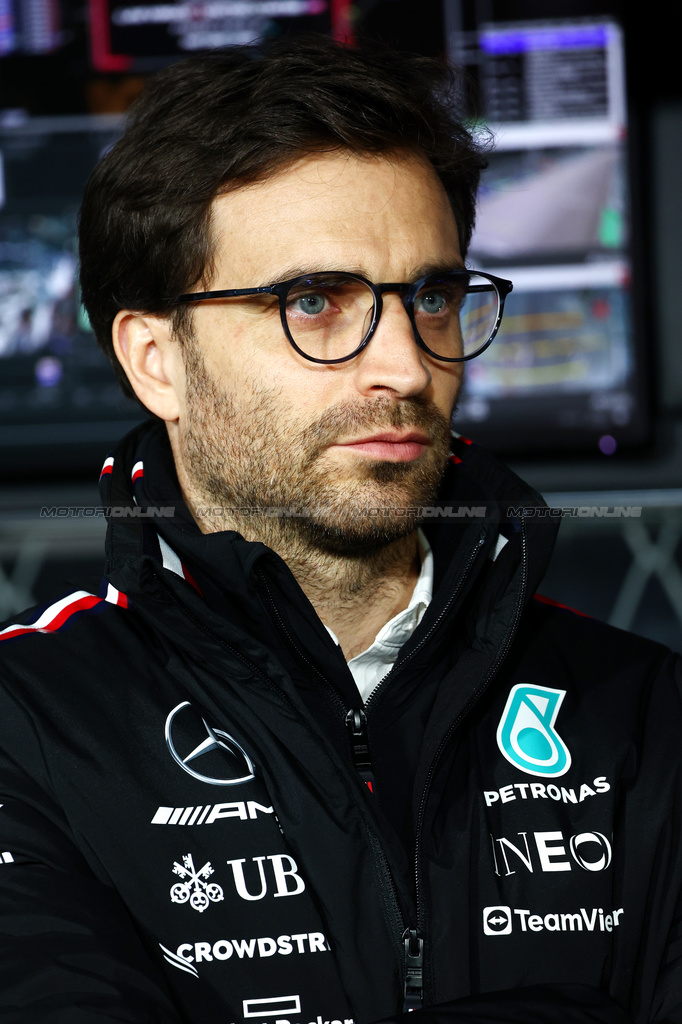 GP LAS VEGAS, Jerome d'Ambrosio (BEL) Mercedes AMG F1 Driver Development Director.

16.11.2023. Formula 1 World Championship, Rd 22, Las Vegas Grand Prix, Las Vegas, Nevada, USA, Practice Day.

- www.xpbimages.com, EMail: requests@xpbimages.com © Copyright: Batchelor / XPB Images