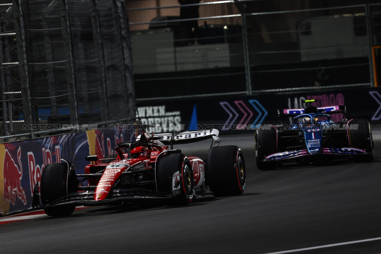 GP LAS VEGAS, Charles Leclerc (FRA), Ferrari 
16.11.2023. Formula 1 World Championship, Rd 22, Las Vegas Grand Prix, Las Vegas, Nevada, USA, Practice Day.
- www.xpbimages.com, EMail: requests@xpbimages.com © Copyright: Charniaux / XPB Images