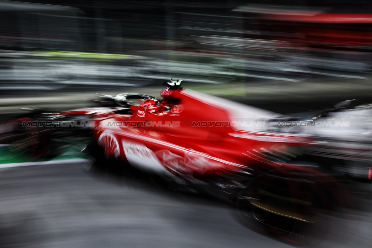 GP LAS VEGAS, Charles Leclerc (MON) Ferrari SF-23 leaves the pits.

16.11.2023. Formula 1 World Championship, Rd 22, Las Vegas Grand Prix, Las Vegas, Nevada, USA, Practice Day.

 - www.xpbimages.com, EMail: requests@xpbimages.com © Copyright: Staley / XPB Images