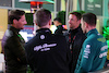 GP LAS VEGAS, (L to R): Romain Grosjean (FRA) with Jenson Button (GBR) Sky Sports F1 Presenter / Williams Racing Senior Advisor e Stoffel Vandoorne (BEL) Aston Martin F1 Team Test e Reserve Driver.
16.11.2023. Formula 1 World Championship, Rd 22, Las Vegas Grand Prix, Las Vegas, Nevada, USA, Practice Day.
 - www.xpbimages.com, EMail: requests@xpbimages.com © Copyright: Staley / XPB Images