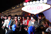 GP LAS VEGAS, Carlos Sainz Jr (ESP) Ferrari with Elvis impersonators. 
15.11.2023. Formula 1 World Championship, Rd 22, Las Vegas Grand Prix, Las Vegas, Nevada, USA, Preparation Day.
 - www.xpbimages.com, EMail: requests@xpbimages.com © Copyright: Staley / XPB Images