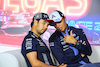 GP LAS VEGAS, (L to R): Sergio Perez (MEX) Red Bull Racing e Alexander Albon (THA) Williams Racing in the FIA Press Conference.
15.11.2023. Formula 1 World Championship, Rd 22, Las Vegas Grand Prix, Las Vegas, Nevada, USA, Preparation Day.
- www.xpbimages.com, EMail: requests@xpbimages.com © Copyright: XPB Images