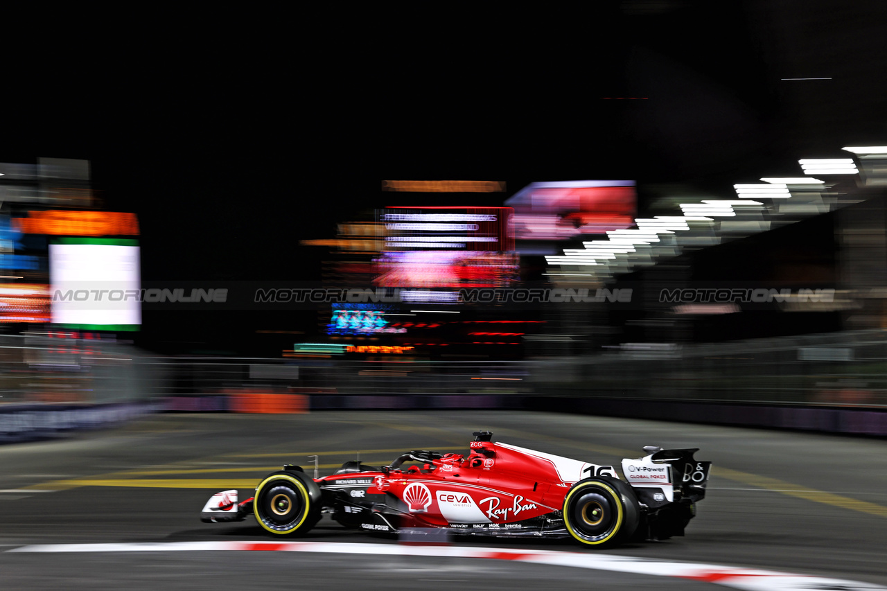 GP LAS VEGAS, Charles Leclerc (MON) Ferrari SF-23.

17.11.2023. Formula 1 World Championship, Rd 22, Las Vegas Grand Prix, Las Vegas, Nevada, USA, Qualifiche Day.

- www.xpbimages.com, EMail: requests@xpbimages.com © Copyright: Moy / XPB Images