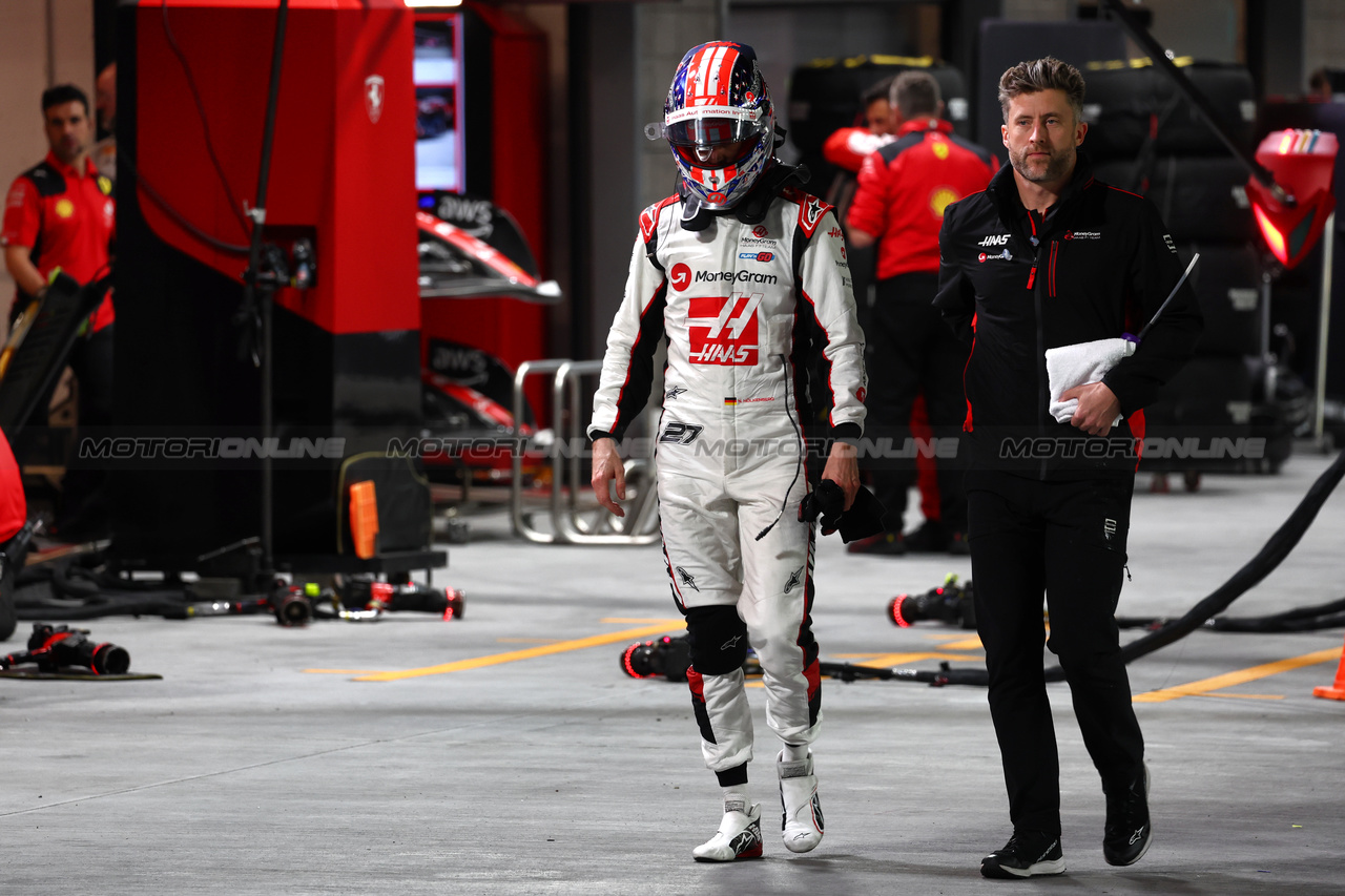 GP LAS VEGAS, Nico Hulkenberg (GER) Haas F1 Team.

17.11.2023. Formula 1 World Championship, Rd 22, Las Vegas Grand Prix, Las Vegas, Nevada, USA, Qualifiche Day.

- www.xpbimages.com, EMail: requests@xpbimages.com © Copyright: Batchelor / XPB Images