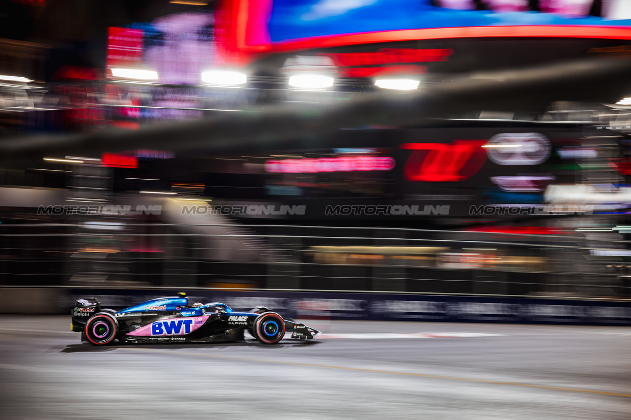 GP LAS VEGAS, Pierre Gasly (FRA) Alpine F1 Team A523.

17.11.2023. Formula 1 World Championship, Rd 22, Las Vegas Grand Prix, Las Vegas, Nevada, USA, Qualifiche Day.

- www.xpbimages.com, EMail: requests@xpbimages.com © Copyright: Bearne / XPB Images