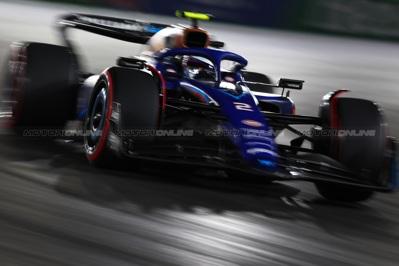 GP LAS VEGAS, Logan Sargeant (USA) Williams Racing FW45.

17.11.2023. Formula 1 World Championship, Rd 22, Las Vegas Grand Prix, Las Vegas, Nevada, USA, Qualifiche Day.

 - www.xpbimages.com, EMail: requests@xpbimages.com © Copyright: Coates / XPB Images