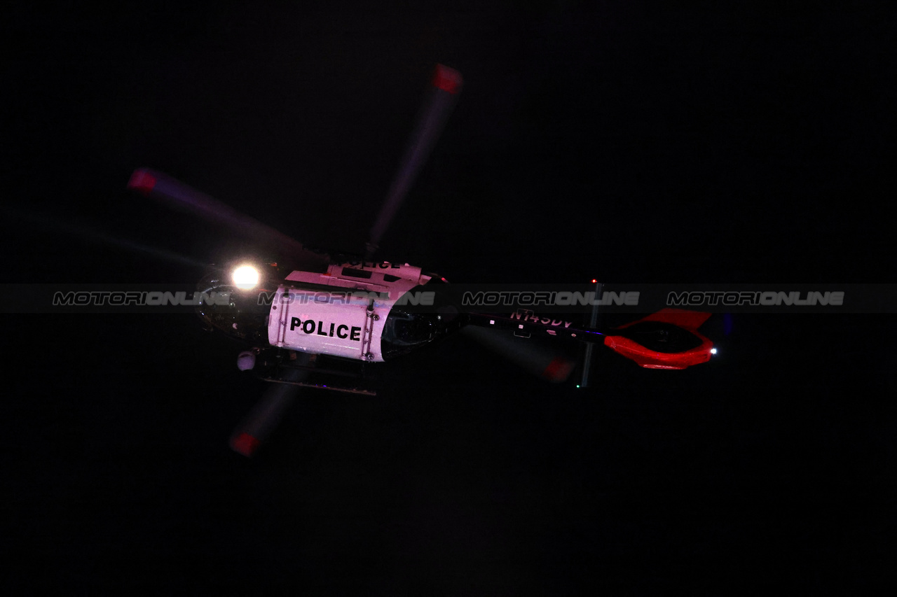 GP LAS VEGAS, Circuit Atmosfera - Police helicopter.

17.11.2023. Formula 1 World Championship, Rd 22, Las Vegas Grand Prix, Las Vegas, Nevada, USA, Qualifiche Day.

- www.xpbimages.com, EMail: requests@xpbimages.com © Copyright: Batchelor / XPB Images