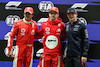 GP LAS VEGAS, Qualifiche top three in parc ferme (L to R): Carlos Sainz Jr (ESP) Ferrari, second; Charles Leclerc (MON) Ferrari, pole position; Max Verstappen (NLD) Red Bull Racing, third. 
17.11.2023. Formula 1 World Championship, Rd 22, Las Vegas Grand Prix, Las Vegas, Nevada, USA, Qualifiche Day.
- www.xpbimages.com, EMail: requests@xpbimages.com © Copyright: Moy / XPB Images