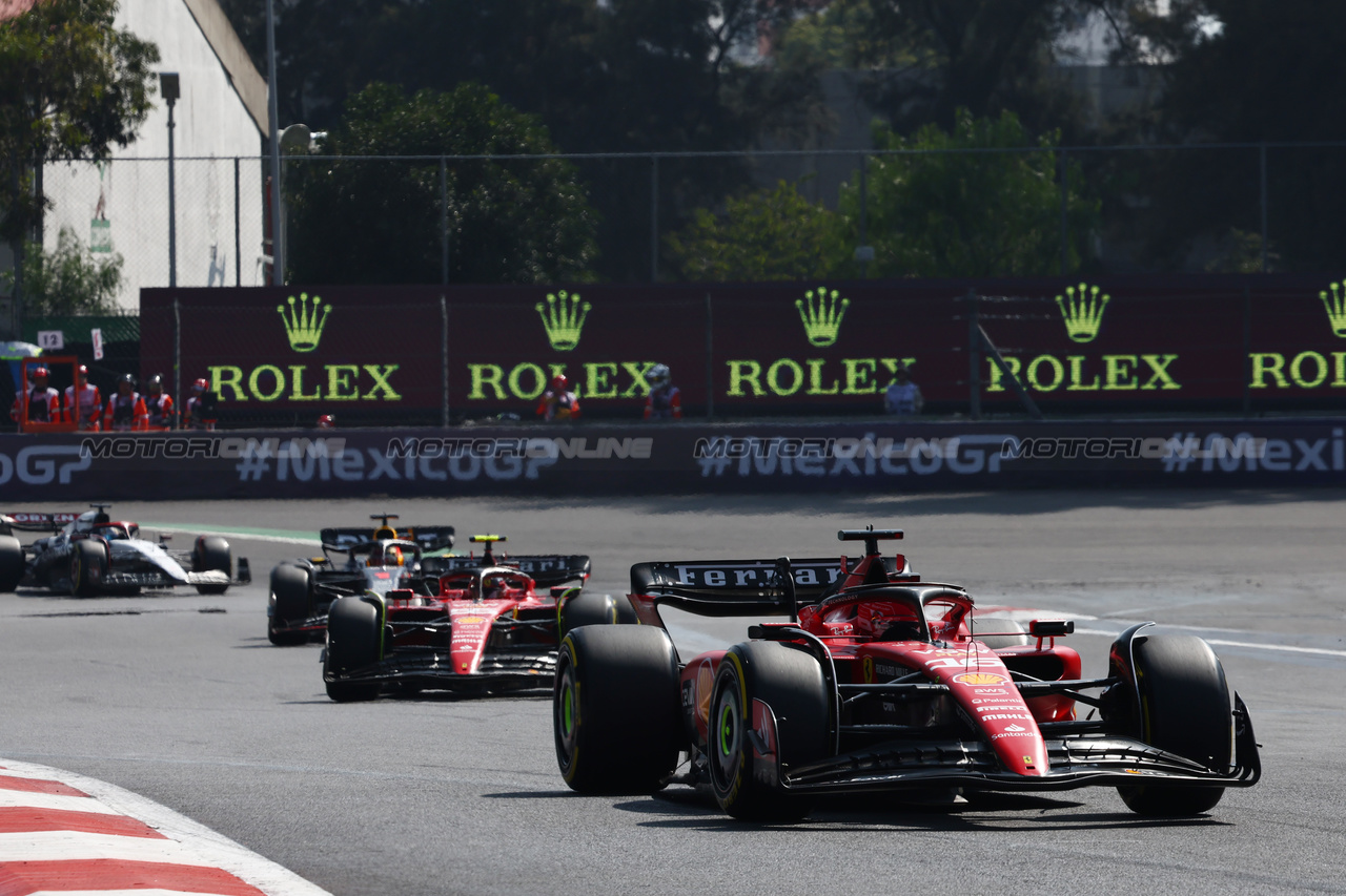 GP MESSICO, Charles Leclerc (MON) Ferrari SF-23.

29.10.2023. Formula 1 World Championship, Rd 20, Mexican Grand Prix, Mexico City, Mexico, Gara Day.

- www.xpbimages.com, EMail: requests@xpbimages.com © Copyright: Charniaux / XPB Images