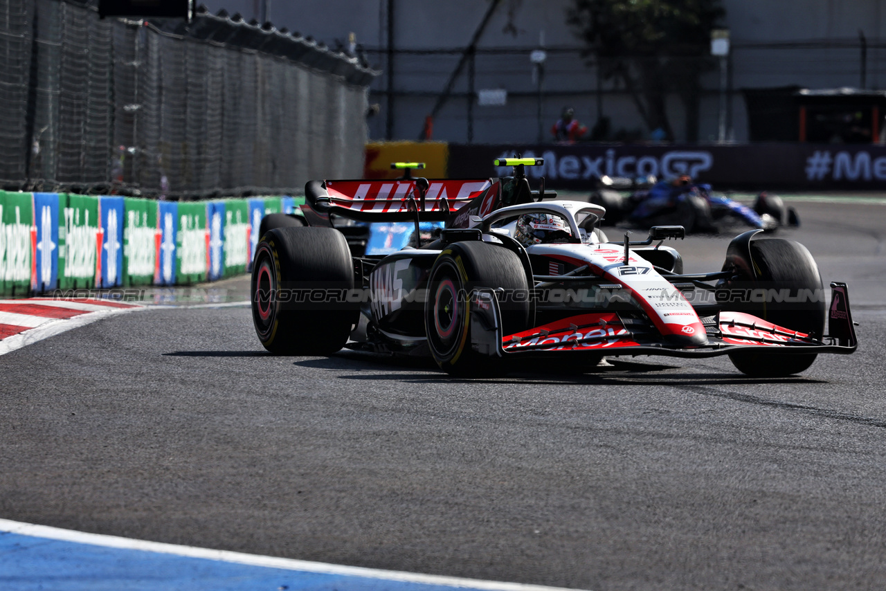 GP MESSICO, Nico Hulkenberg (GER) Haas VF-23.

29.10.2023. Formula 1 World Championship, Rd 20, Mexican Grand Prix, Mexico City, Mexico, Gara Day.

- www.xpbimages.com, EMail: requests@xpbimages.com © Copyright: Charniaux / XPB Images