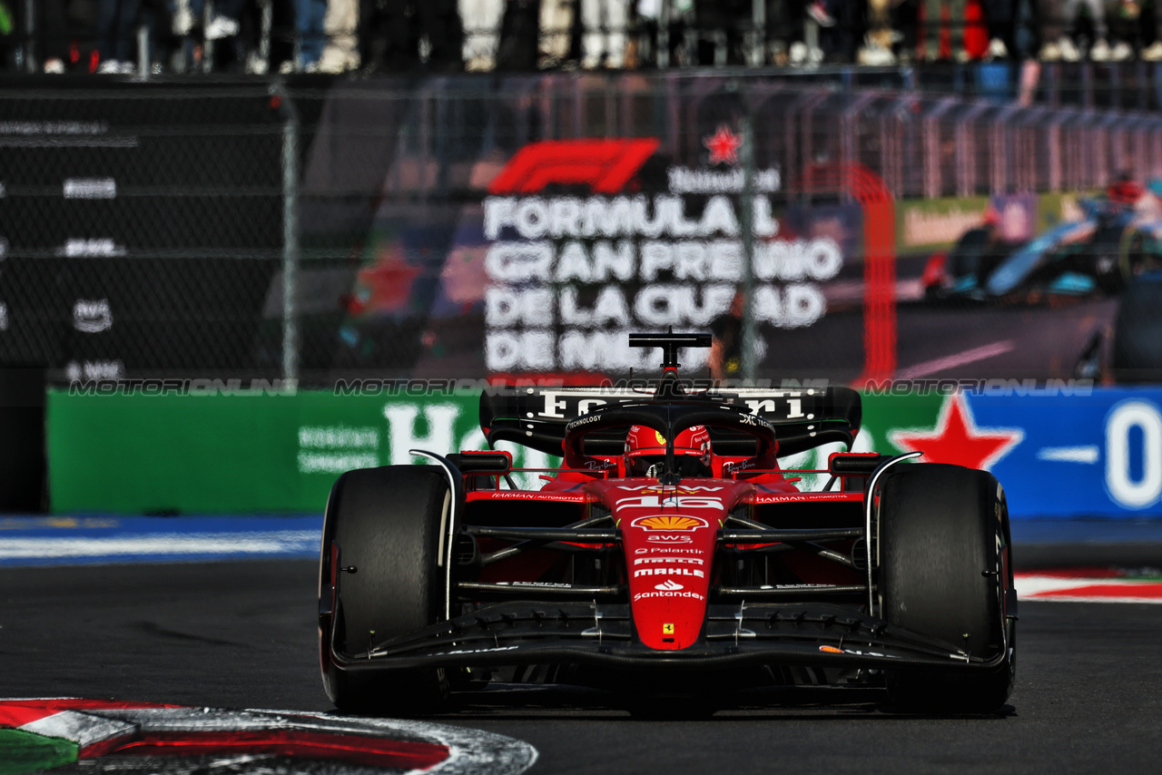 GP MESSICO, Charles Leclerc (MON) Ferrari SF-23.

29.10.2023. Formula 1 World Championship, Rd 20, Mexican Grand Prix, Mexico City, Mexico, Gara Day.

- www.xpbimages.com, EMail: requests@xpbimages.com © Copyright: Moy / XPB Images