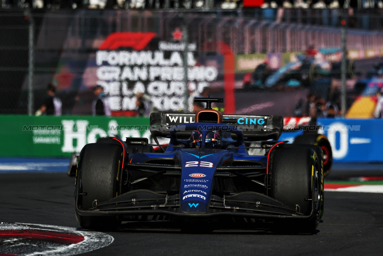 GP MESSICO, Alexander Albon (THA) Williams Racing FW45.

29.10.2023. Formula 1 World Championship, Rd 20, Mexican Grand Prix, Mexico City, Mexico, Gara Day.

- www.xpbimages.com, EMail: requests@xpbimages.com © Copyright: Moy / XPB Images