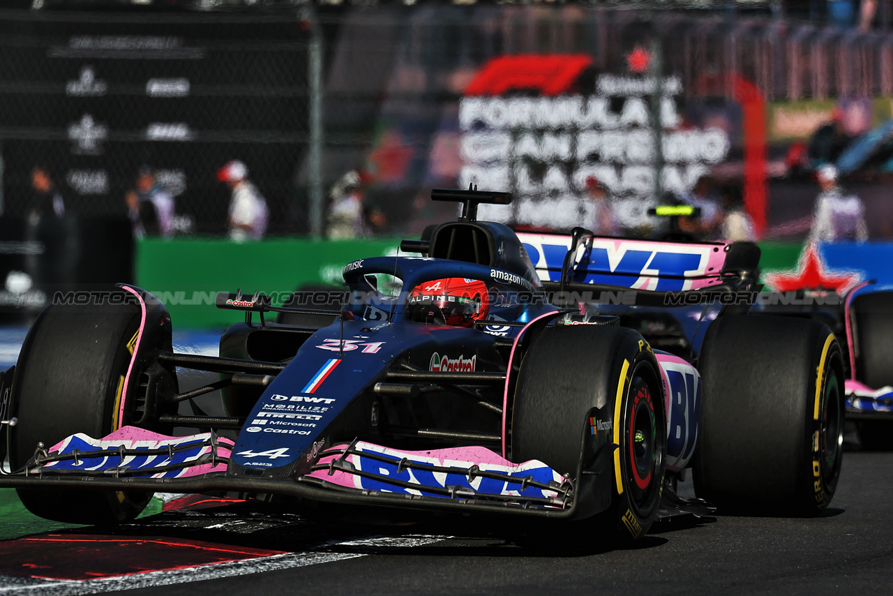 GP MESSICO, Esteban Ocon (FRA) Alpine F1 Team A523.

29.10.2023. Formula 1 World Championship, Rd 20, Mexican Grand Prix, Mexico City, Mexico, Gara Day.

- www.xpbimages.com, EMail: requests@xpbimages.com © Copyright: Moy / XPB Images