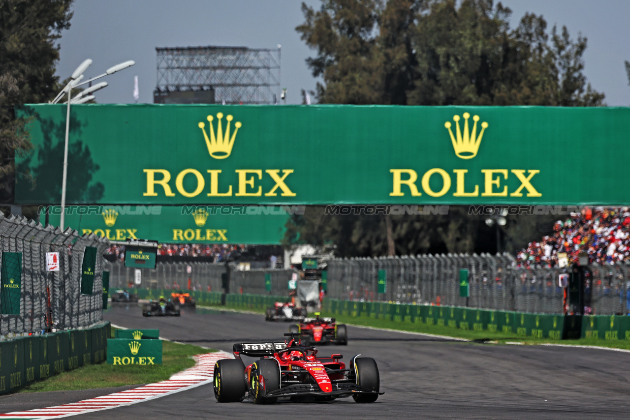 GP MESSICO, Charles Leclerc (MON) Ferrari SF-23.

29.10.2023. Formula 1 World Championship, Rd 20, Mexican Grand Prix, Mexico City, Mexico, Gara Day.

- www.xpbimages.com, EMail: requests@xpbimages.com © Copyright: Moy / XPB Images