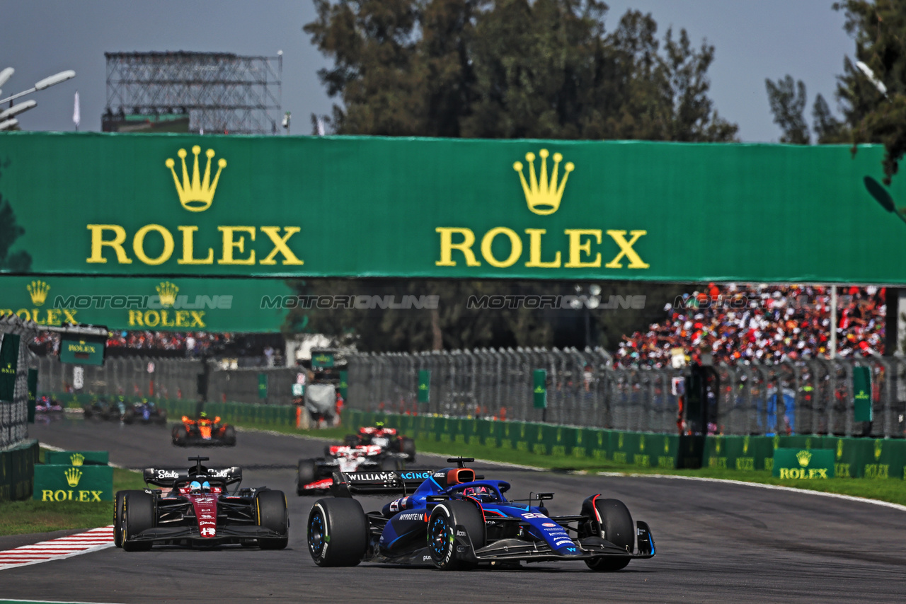 GP MESSICO, Alexander Albon (THA) Williams Racing FW45.

29.10.2023. Formula 1 World Championship, Rd 20, Mexican Grand Prix, Mexico City, Mexico, Gara Day.

- www.xpbimages.com, EMail: requests@xpbimages.com © Copyright: Moy / XPB Images