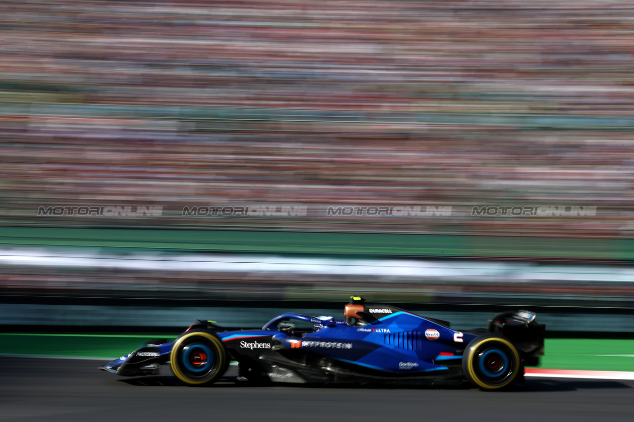 GP MESSICO, Logan Sargeant (USA) Williams Racing FW45.

29.10.2023. Formula 1 World Championship, Rd 20, Mexican Grand Prix, Mexico City, Mexico, Gara Day.

- www.xpbimages.com, EMail: requests@xpbimages.com © Copyright: Moy / XPB Images