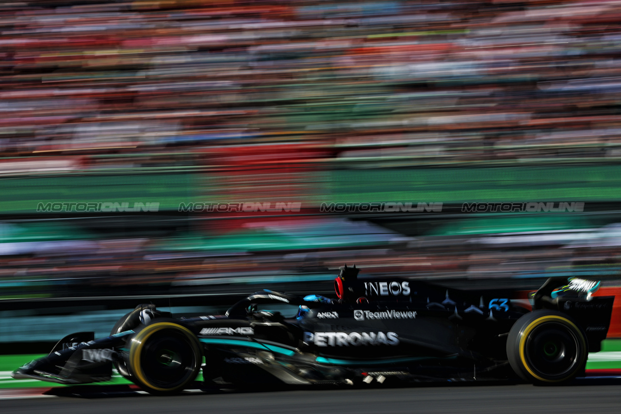 GP MESSICO, George Russell (GBR) Mercedes AMG F1 W14.

29.10.2023. Formula 1 World Championship, Rd 20, Mexican Grand Prix, Mexico City, Mexico, Gara Day.

 - www.xpbimages.com, EMail: requests@xpbimages.com © Copyright: Coates / XPB Images