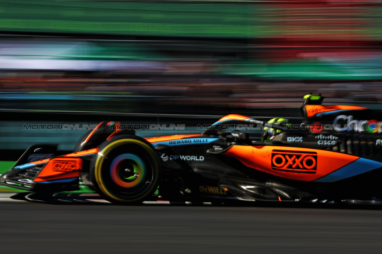 GP MESSICO, Lando Norris (GBR) McLaren MCL60.

29.10.2023. Formula 1 World Championship, Rd 20, Mexican Grand Prix, Mexico City, Mexico, Gara Day.

 - www.xpbimages.com, EMail: requests@xpbimages.com © Copyright: Coates / XPB Images