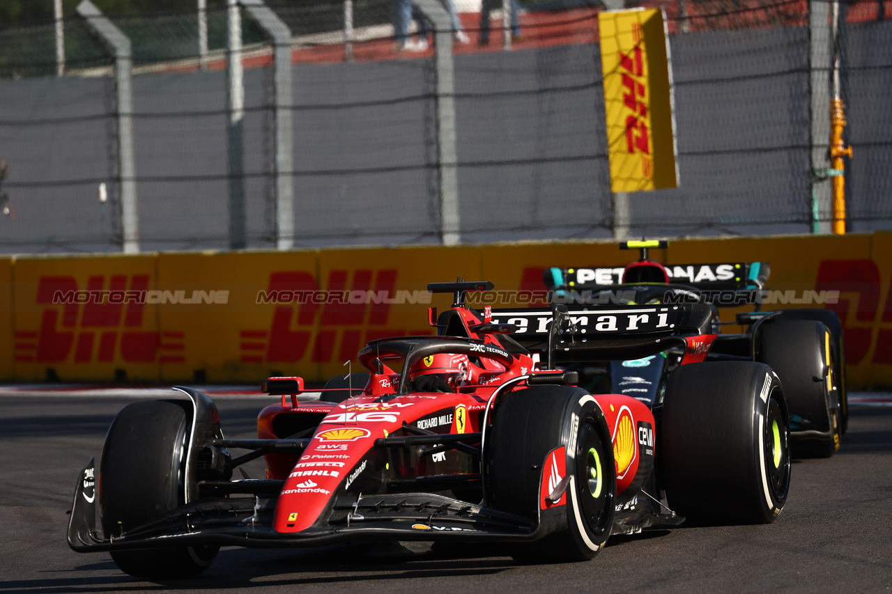 GP MESSICO, Charles Leclerc (MON) Ferrari SF-23.

29.10.2023. Formula 1 World Championship, Rd 20, Mexican Grand Prix, Mexico City, Mexico, Gara Day.

 - www.xpbimages.com, EMail: requests@xpbimages.com © Copyright: Coates / XPB Images