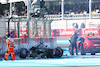 GP MESSICO, The damaged Haas VF-23 of Kevin Magnussen (DEN) Haas F1 Team, who crashed out of the race.
29.10.2023. Formula 1 World Championship, Rd 20, Mexican Grand Prix, Mexico City, Mexico, Gara Day.
 - www.xpbimages.com, EMail: requests@xpbimages.com © Copyright: Coates / XPB Images