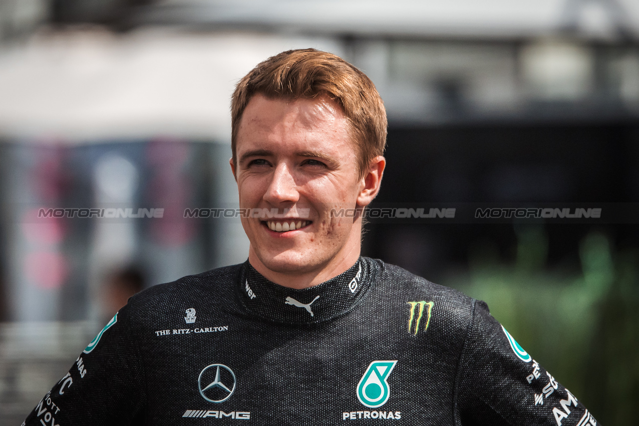 GP MESSICO, Frederik Vesti (DEN) Mercedes AMG F1 Test Driver.

26.10.2023. Formula 1 World Championship, Rd 20, Mexican Grand Prix, Mexico City, Mexico, Preparation Day.

- www.xpbimages.com, EMail: requests@xpbimages.com © Copyright: Bearne / XPB Images