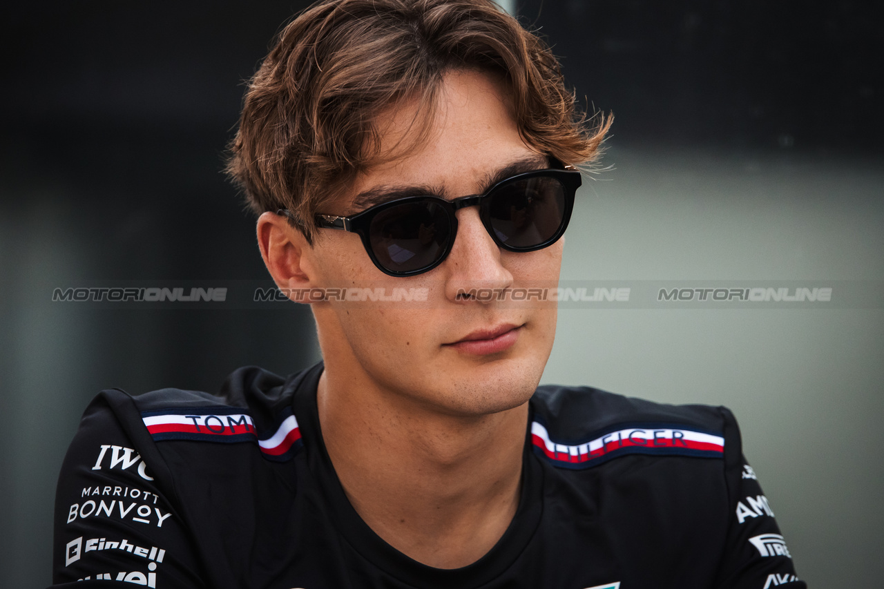 GP MESSICO, George Russell (GBR) Mercedes AMG F1.

26.10.2023. Formula 1 World Championship, Rd 20, Mexican Grand Prix, Mexico City, Mexico, Preparation Day.

- www.xpbimages.com, EMail: requests@xpbimages.com © Copyright: Bearne / XPB Images