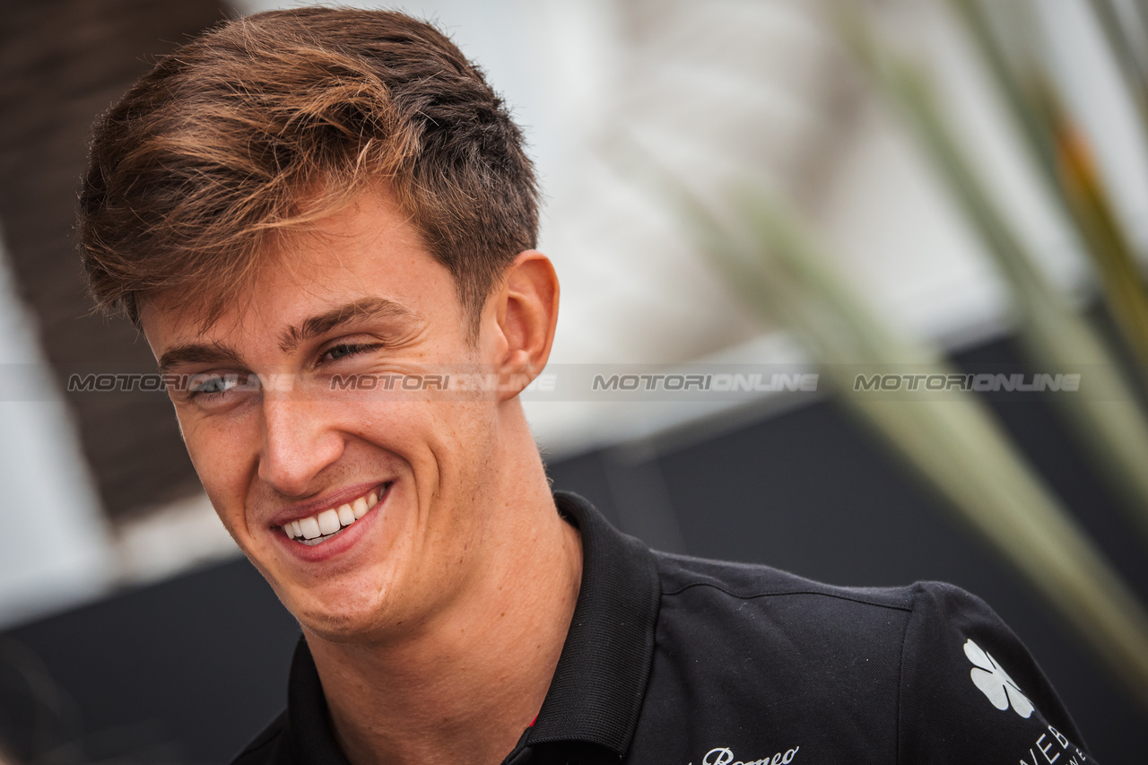 GP MESSICO, Theo Pourchaire (FRA) Alfa Romeo F1 Team Reserve Driver.

26.10.2023. Formula 1 World Championship, Rd 20, Mexican Grand Prix, Mexico City, Mexico, Preparation Day.

- www.xpbimages.com, EMail: requests@xpbimages.com © Copyright: Bearne / XPB Images