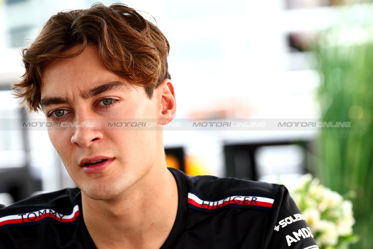 GP MESSICO, George Russell (GBR) Mercedes AMG F1.

26.10.2023. Formula 1 World Championship, Rd 20, Mexican Grand Prix, Mexico City, Mexico, Preparation Day.

 - www.xpbimages.com, EMail: requests@xpbimages.com © Copyright: Coates / XPB Images