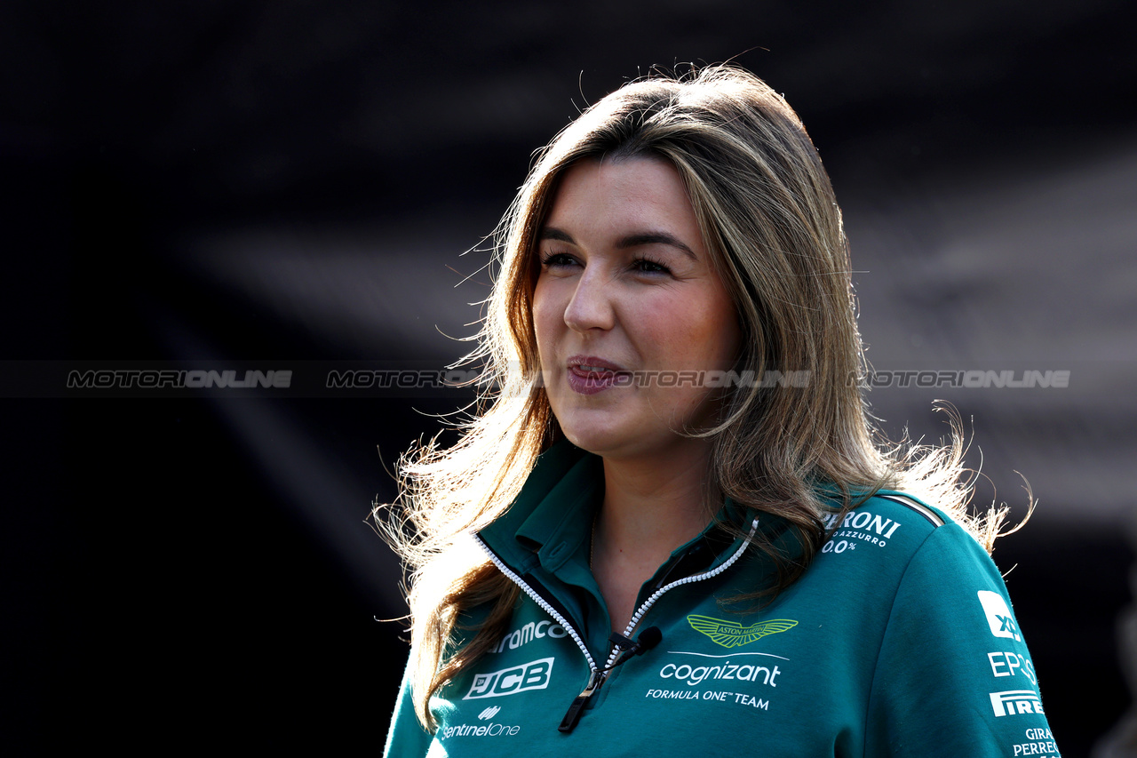 GP MESSICO, Helen Crossley (GBR) Aston Martin F1 Team Head of Social Media.

26.10.2023. Formula 1 World Championship, Rd 20, Mexican Grand Prix, Mexico City, Mexico, Preparation Day.

- www.xpbimages.com, EMail: requests@xpbimages.com © Copyright: Moy / XPB Images