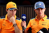 GP MESSICO, (L to R): Oscar Piastri (AUS) McLaren with team mate Lando Norris (GBR) McLaren.
26.10.2023. Formula 1 World Championship, Rd 20, Mexican Grand Prix, Mexico City, Mexico, Preparation Day.
 - www.xpbimages.com, EMail: requests@xpbimages.com © Copyright: Coates / XPB Images