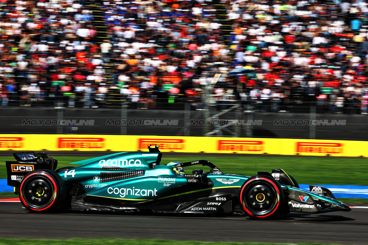 GP MESSICO, Fernando Alonso (ESP) Aston Martin F1 Team AMR23.



28.10.2023. Formula 1 World Championship, Rd 20, Mexican Grand Prix, Mexico City, Mexico, Qualifiche Day.

 - www.xpbimages.com, EMail: requests@xpbimages.com © Copyright: Coates / XPB Images