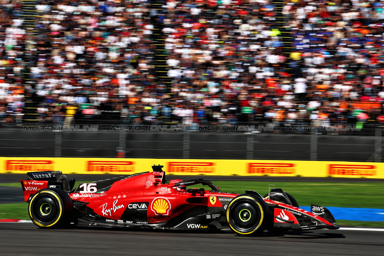 GP MESSICO, Charles Leclerc (MON) Ferrari SF-23.

28.10.2023. Formula 1 World Championship, Rd 20, Mexican Grand Prix, Mexico City, Mexico, Qualifiche Day.

 - www.xpbimages.com, EMail: requests@xpbimages.com © Copyright: Coates / XPB Images