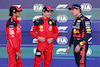GP MESSICO, Qualifiche top three in parc ferme (L to R): Carlos Sainz Jr (ESP) Ferrari, second; Charles Leclerc (MON) Ferrari, pole position; Max Verstappen (NLD) Red Bull Racing, third.
28.10.2023. Formula 1 World Championship, Rd 20, Mexican Grand Prix, Mexico City, Mexico, Qualifiche Day.
- www.xpbimages.com, EMail: requests@xpbimages.com © Copyright: Bearne / XPB Images