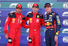 GP MESSICO, Qualifiche top three in parc ferme (L to R): Carlos Sainz Jr (ESP) Ferrari, second; Charles Leclerc (MON) Ferrari, pole position; Max Verstappen (NLD) Red Bull Racing, third.
28.10.2023. Formula 1 World Championship, Rd 20, Mexican Grand Prix, Mexico City, Mexico, Qualifiche Day.
- www.xpbimages.com, EMail: requests@xpbimages.com © Copyright: Bearne / XPB Images